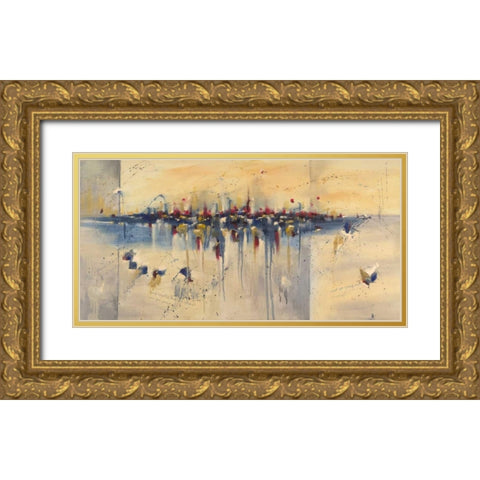 Charade of Desire Gold Ornate Wood Framed Art Print with Double Matting by Ligeros, Cynthia