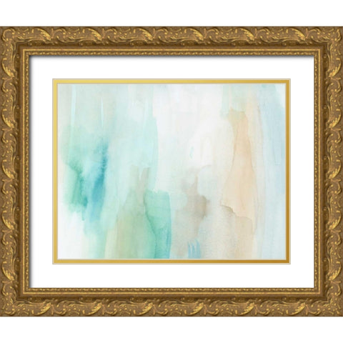 Zenith III Gold Ornate Wood Framed Art Print with Double Matting by Essue, Christina