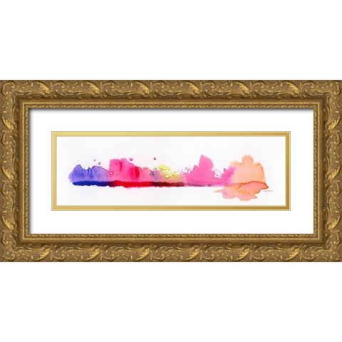 Fringe II Gold Ornate Wood Framed Art Print with Double Matting by Essue, Christina