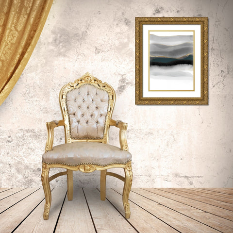 Impressions  Gold Ornate Wood Framed Art Print with Double Matting by Essue, Christina