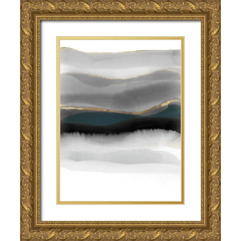 Impressions  Gold Ornate Wood Framed Art Print with Double Matting by Essue, Christina