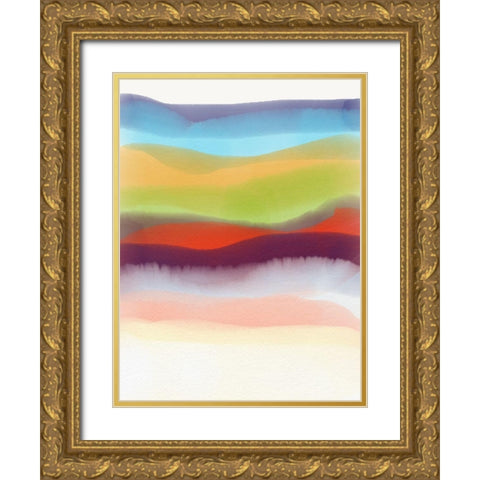 Impressions  Gold Ornate Wood Framed Art Print with Double Matting by Essue, Christina