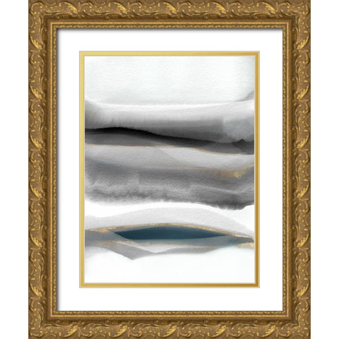 Sequence  Gold Ornate Wood Framed Art Print with Double Matting by Essue, Christina