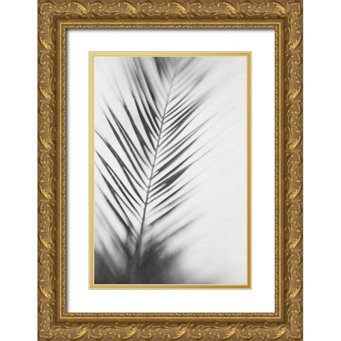 Shade I - B and W Gold Ornate Wood Framed Art Print with Double Matting by McDonald, Catherine