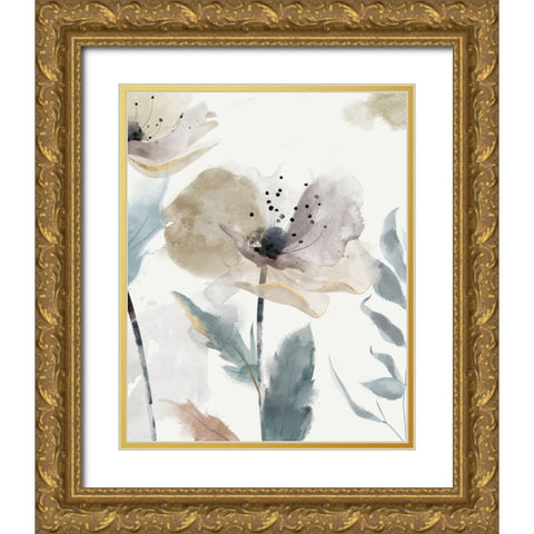 Enchanted Garden I Gold Ornate Wood Framed Art Print with Double Matting by Jacob Q