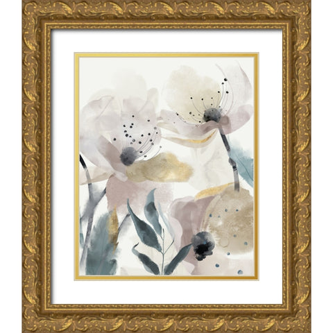 Enchanted Garden II Gold Ornate Wood Framed Art Print with Double Matting by Jacob Q