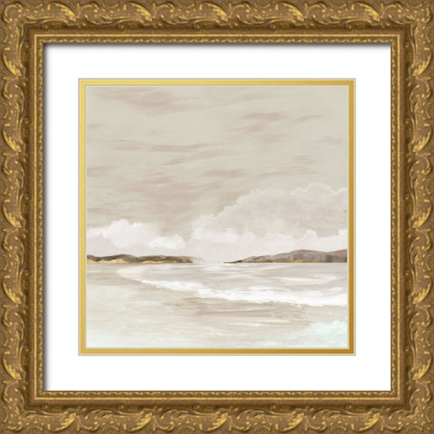 Tides of Time Gold Ornate Wood Framed Art Print with Double Matting by Jacob Q