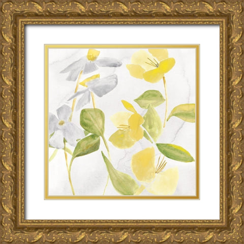 Light Bouquet I Gold Ornate Wood Framed Art Print with Double Matting by Hendrick, Cathy