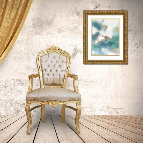 Stormy Clouds II Gold Ornate Wood Framed Art Print with Double Matting by Schlotzhauer, Jim