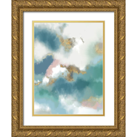 Stormy Clouds II Gold Ornate Wood Framed Art Print with Double Matting by Schlotzhauer, Jim