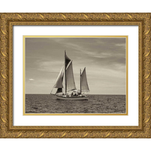 Stature Gold Ornate Wood Framed Art Print with Double Matting by Frates, Dennis