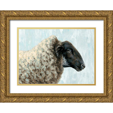 Easy Going Gold Ornate Wood Framed Art Print with Double Matting by Perejogina, Dina
