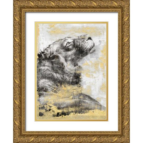 Majesty Gold Ornate Wood Framed Art Print with Double Matting by Peregojina, Dina
