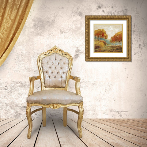 Weathered Scape II Gold Ornate Wood Framed Art Print with Double Matting by Dolce, Carmen