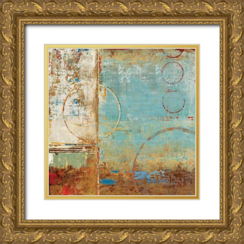 Composition I Gold Ornate Wood Framed Art Print with Double Matting by Dolce, Carmen