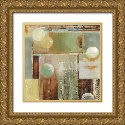 Ice and Bubbles II Gold Ornate Wood Framed Art Print with Double Matting by Dolce, Carmen