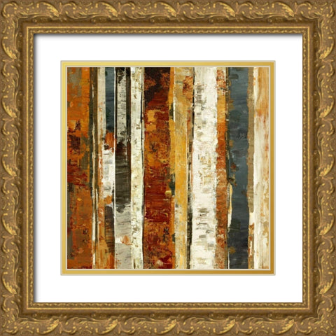 Red Amber II Gold Ornate Wood Framed Art Print with Double Matting by Dolce, Carmen