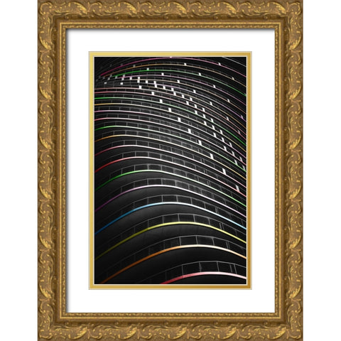 Upstream Enchanced  Gold Ornate Wood Framed Art Print with Double Matting by Dulis, Peter
