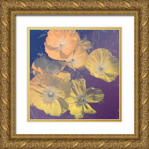 Flower Haze I Gold Ornate Wood Framed Art Print with Double Matting by Savone, Daniela