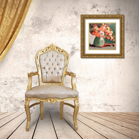 Autumn Fling Gold Ornate Wood Framed Art Print with Double Matting by Riger, Sue