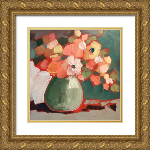 Autumn Fling Gold Ornate Wood Framed Art Print with Double Matting by Riger, Sue