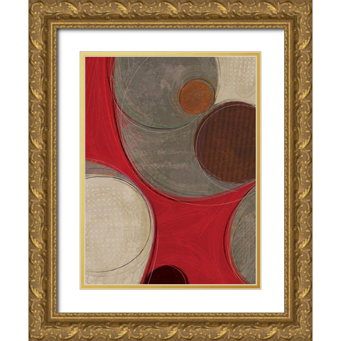 Evolution I Gold Ornate Wood Framed Art Print with Double Matting by Varrasso, Enrico
