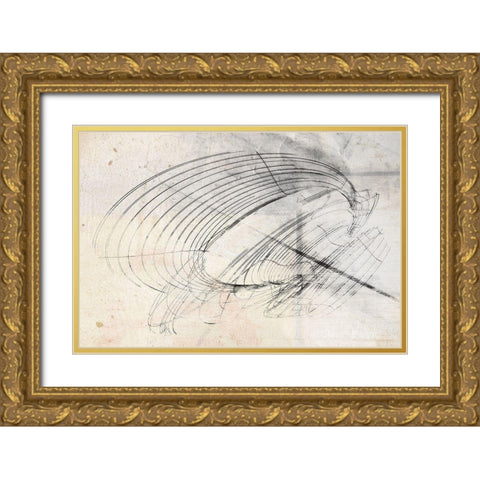 Traipse II Gold Ornate Wood Framed Art Print with Double Matting by Varrasso, Enrico