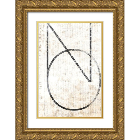 NO Gold Ornate Wood Framed Art Print with Double Matting by Varrasso , Enrico