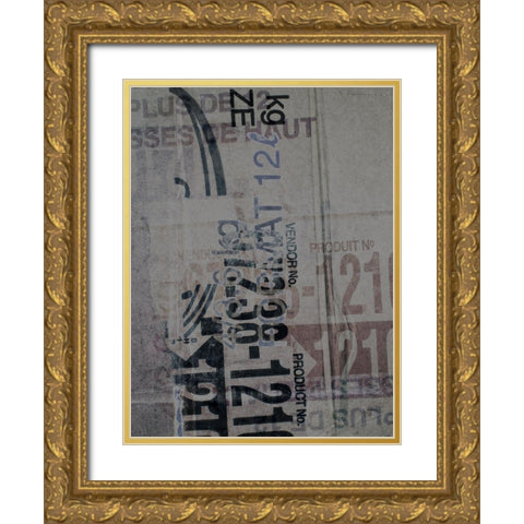Greek to me XX Gold Ornate Wood Framed Art Print with Double Matting by Varrasso, Enrico