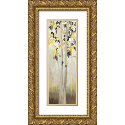 Walking Through Trees II Gold Ornate Wood Framed Art Print with Double Matting by K, Ella