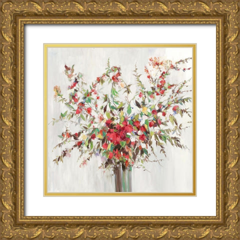 Color Tango Gold Ornate Wood Framed Art Print with Double Matting by Ella K