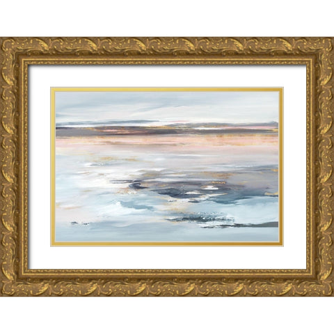 Beyond the Sea Gold Ornate Wood Framed Art Print with Double Matting by Lera