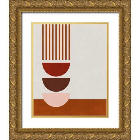 Echo of Love IV Gold Ornate Wood Framed Art Print with Double Matting by Leonard, Sarah