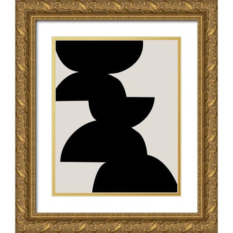 Balance Together Gold Ornate Wood Framed Art Print with Double Matting by Leonard, Sarah