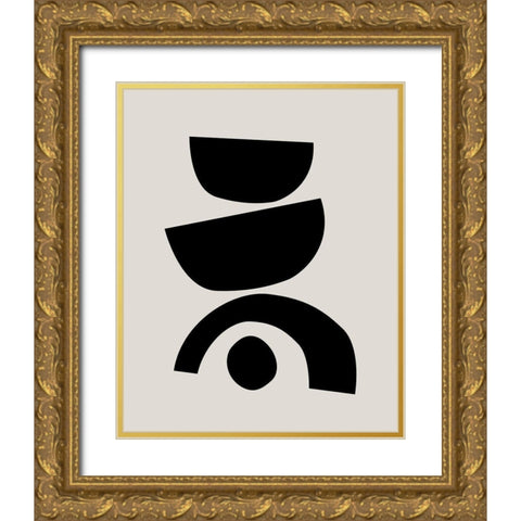 Arched TogetherÂ  Gold Ornate Wood Framed Art Print with Double Matting by Leonard, Sarah