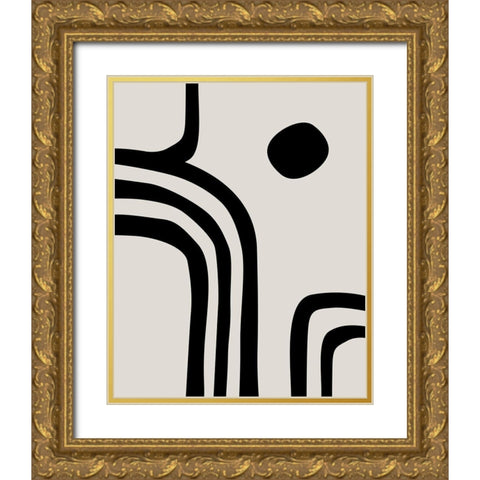Detour IÂ  Gold Ornate Wood Framed Art Print with Double Matting by Leonard, Sarah