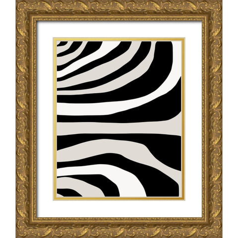Painted Memory  Gold Ornate Wood Framed Art Print with Double Matting by Leonard, Sarah