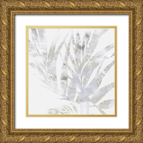 Faded Leaves I Gold Ornate Wood Framed Art Print with Double Matting by Watts, Eva