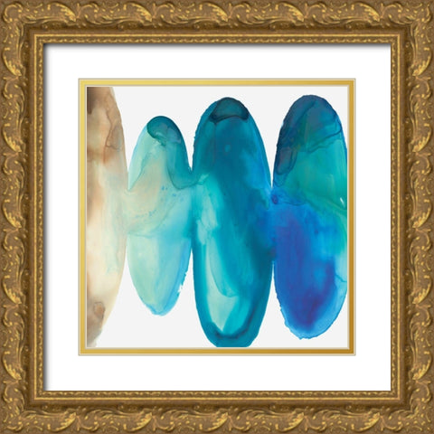 Bound II Gold Ornate Wood Framed Art Print with Double Matting by Watts, Eva