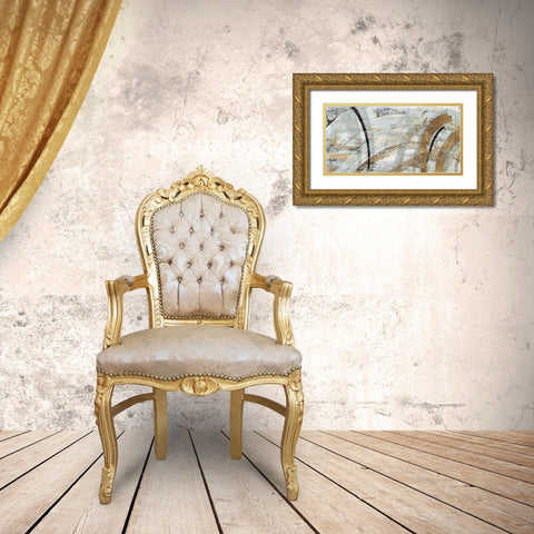 Rhythm II Gold Ornate Wood Framed Art Print with Double Matting by Watts, Eva