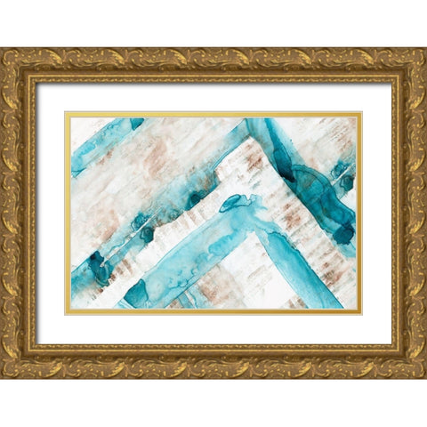 Ziggy Gold Ornate Wood Framed Art Print with Double Matting by Watts, Eva