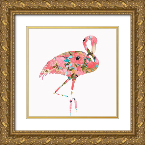 Summer Glow  Gold Ornate Wood Framed Art Print with Double Matting by Watts, Eva