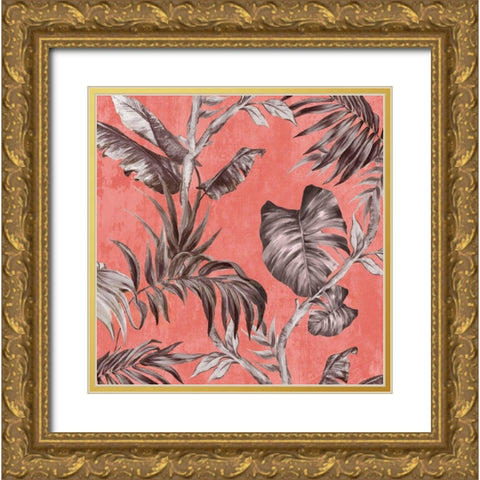 Book of Palms I Gold Ornate Wood Framed Art Print with Double Matting by Watts, Eva