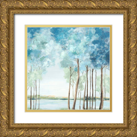 Step into Dream Gold Ornate Wood Framed Art Print with Double Matting by Watts, Eva