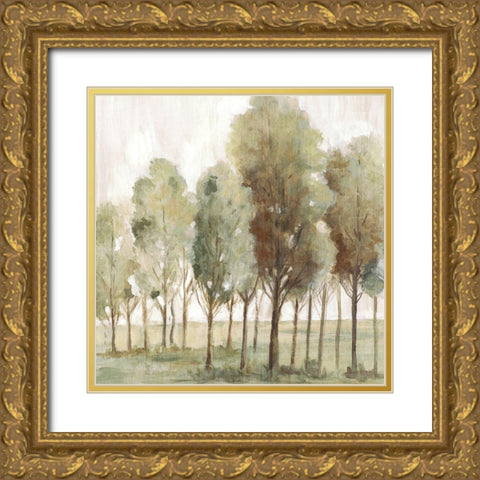 Silent Fall II  Gold Ornate Wood Framed Art Print with Double Matting by Watts, Eva