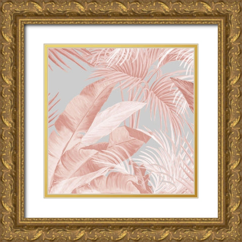 Long Tropical Day II Gold Ornate Wood Framed Art Print with Double Matting by Watts, Eva