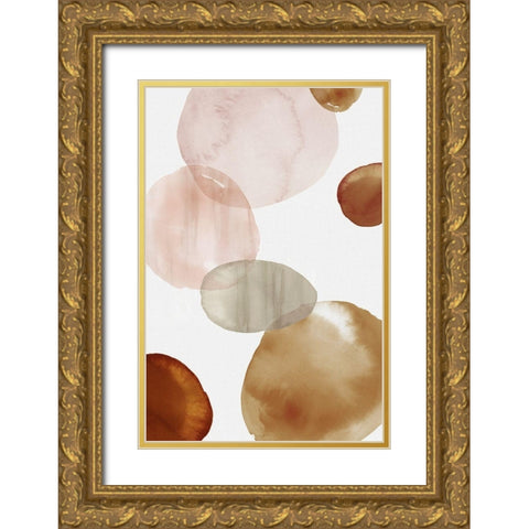 Floating Up II Gold Ornate Wood Framed Art Print with Double Matting by Watts, Eva