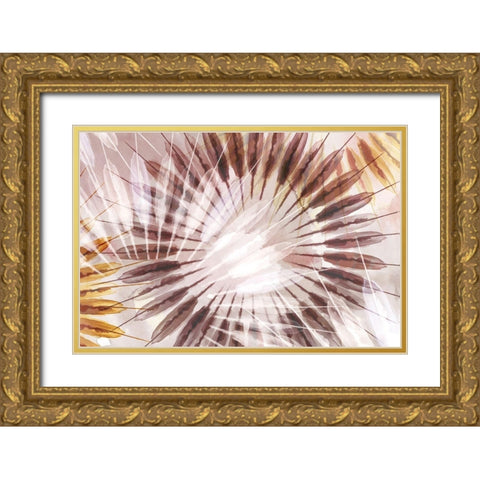 Dance of the Rays II Gold Ornate Wood Framed Art Print with Double Matting by Watts, Eva