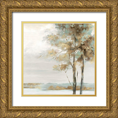 Countryside Hues  Gold Ornate Wood Framed Art Print with Double Matting by Watts, Eva