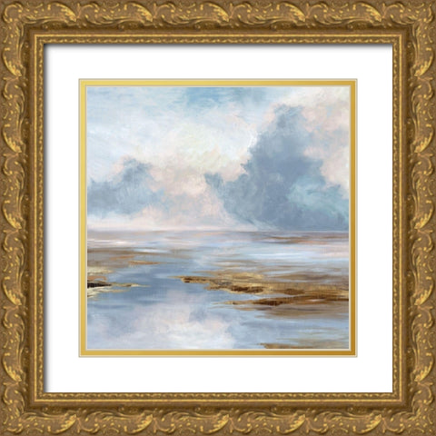 Accomplishment Gold Ornate Wood Framed Art Print with Double Matting by Watts, Eva